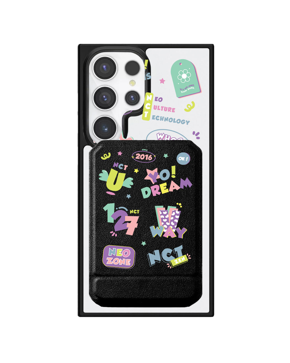 Android Magnetic Multifold Wallet - NCT Sticker Pack