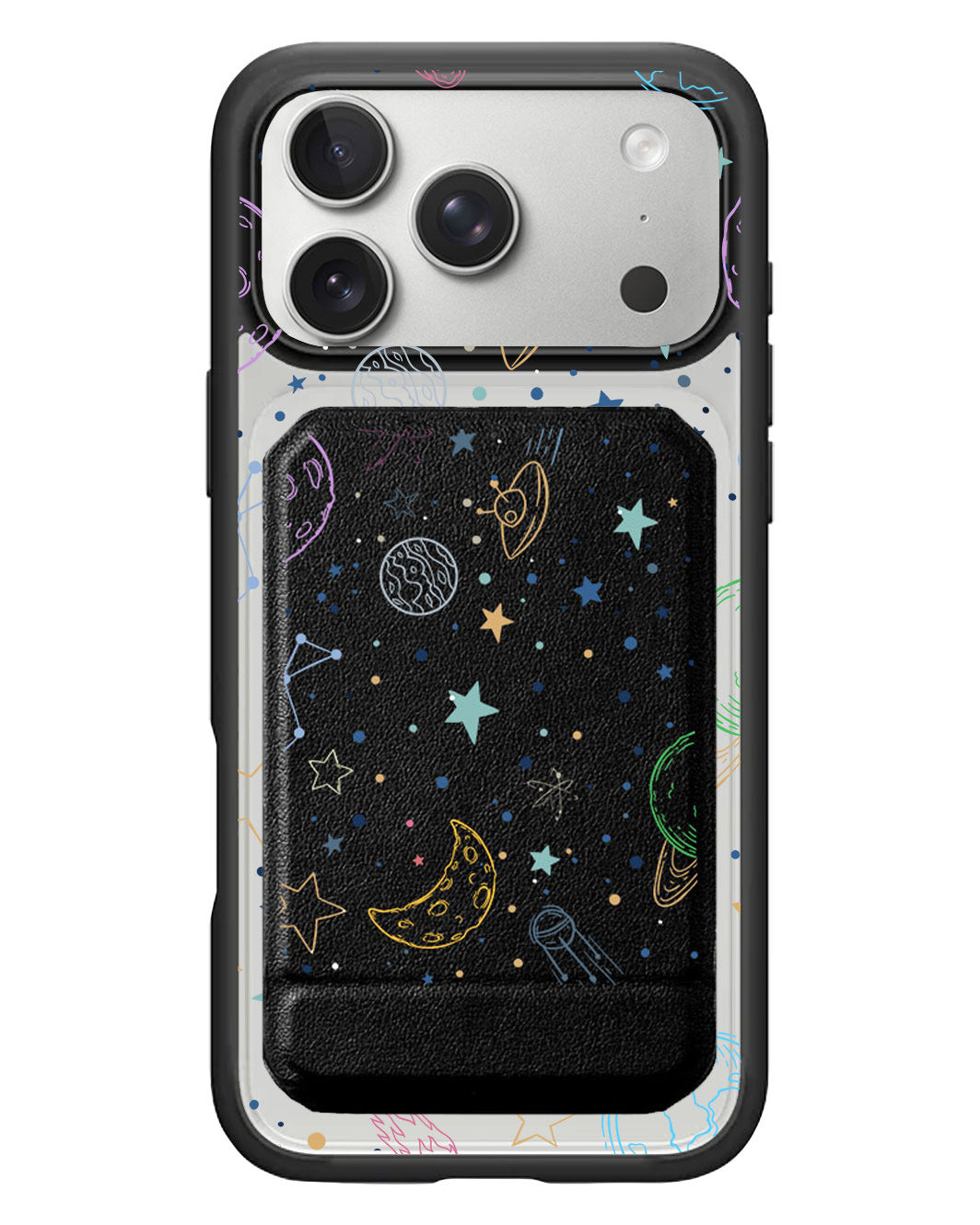 iPhone Magnetic Multifold Wallet - Galaxy