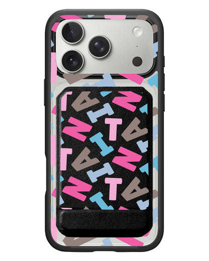 iPhone Magnetic Multifold Wallet - Scattered Monogram 2.0