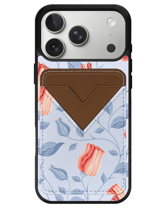 iPhone Avant Wallet Case - Red Tulips
