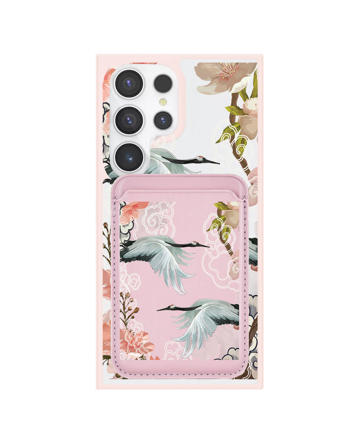 Android Magnetic Wallet Case - Oil Painting Birds