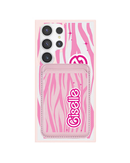 Android Magnetic Wallet Case - Barbie Zebra Pattern