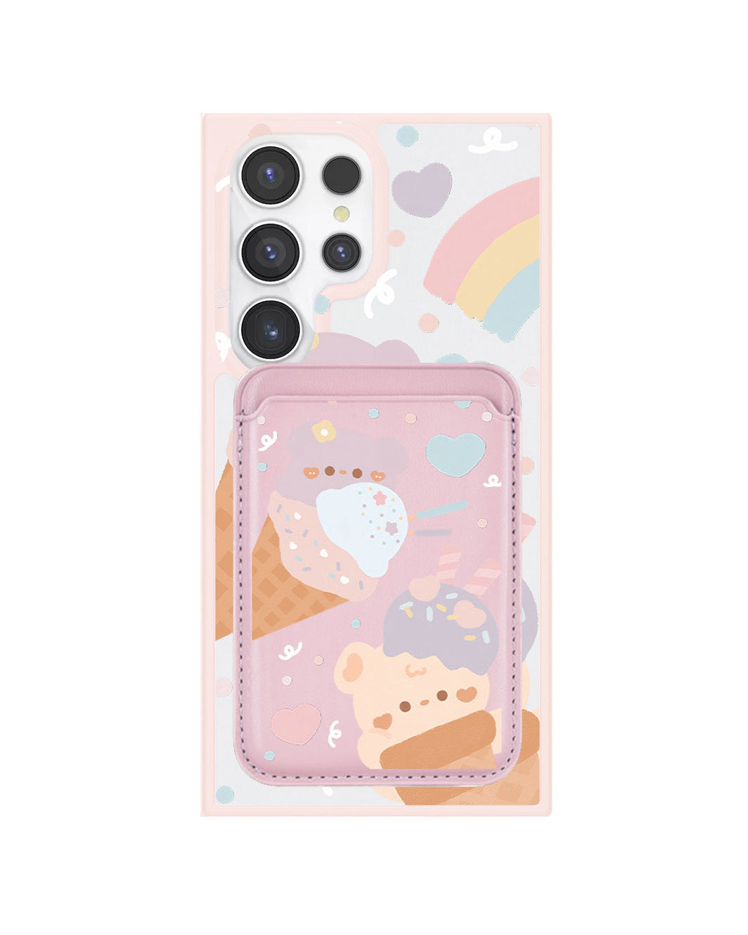 Android Magnetic Wallet Case - Ice Cream for Teddy