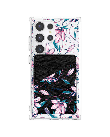 Android Phone Wallet Case - Pink Tulip