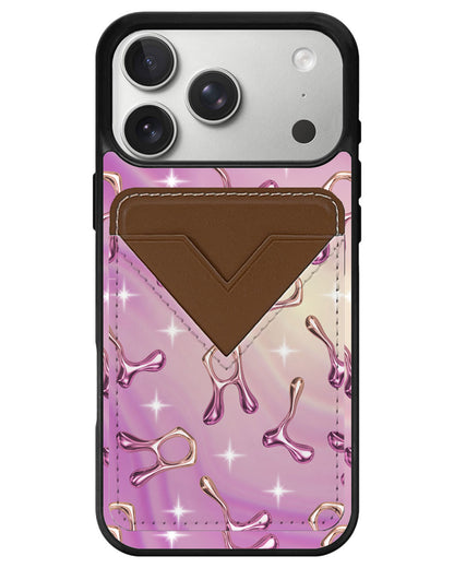 iPhone Avant Wallet Case - Chrome Monogram 3.0