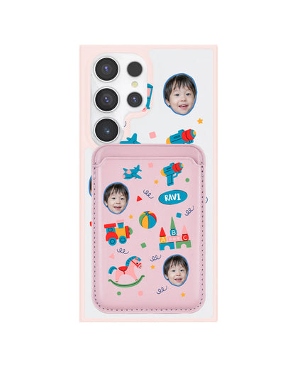Android Magnetic Wallet Case - Face Grid Boys Toys
