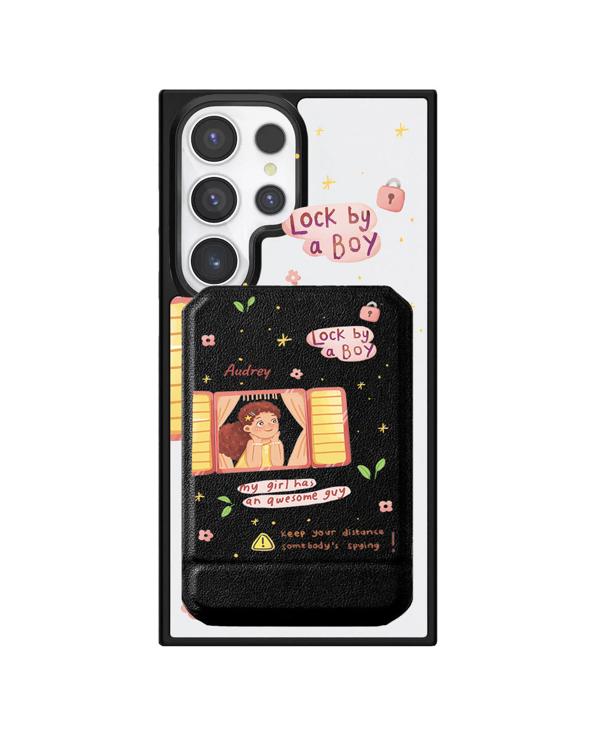 Android Magnetic Multifold Wallet - Crush Girl