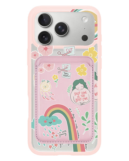 iPhone Magnetic Wallet Case - Self Love