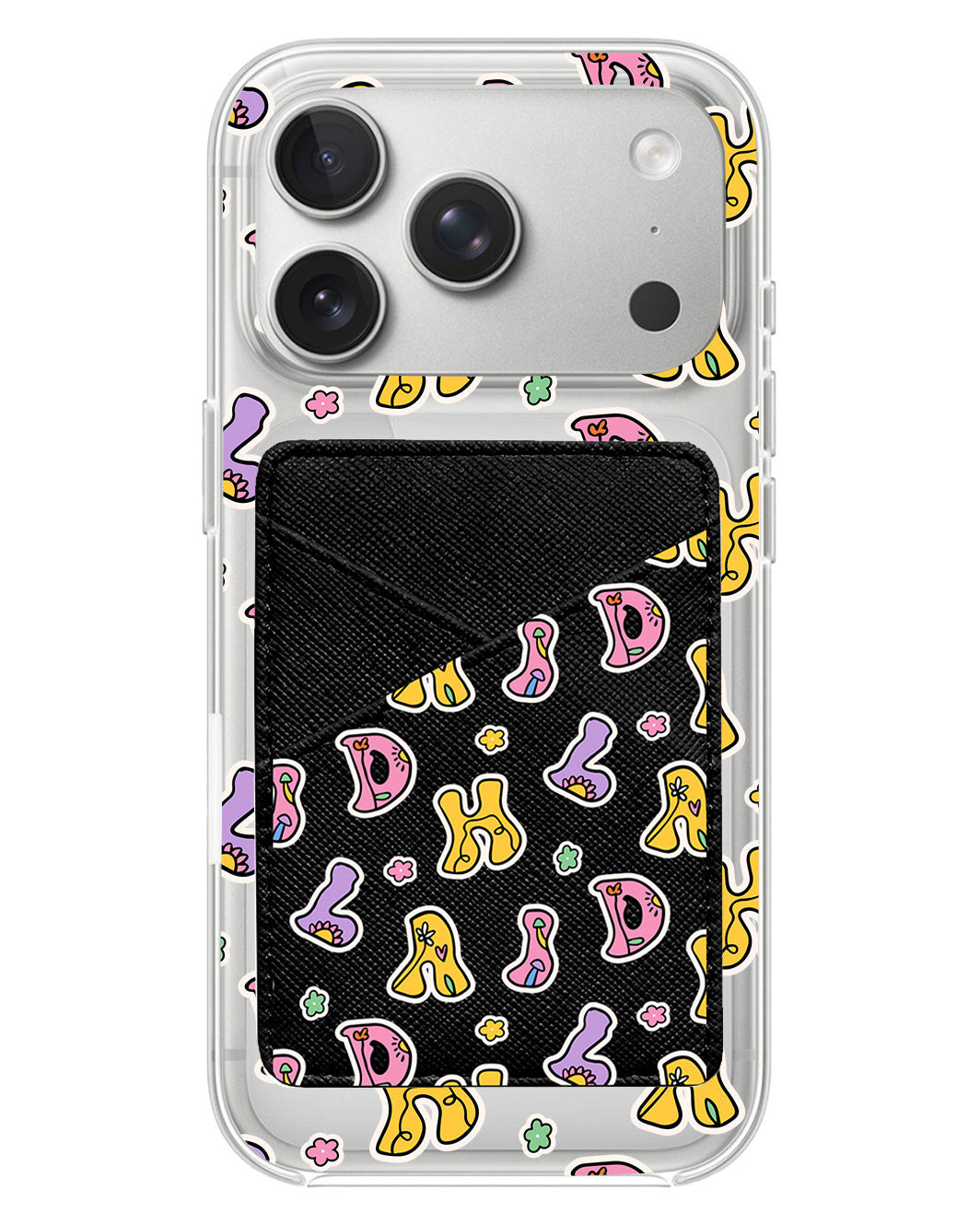 iPhone Phone Wallet Case - Playful Monogram 7.0