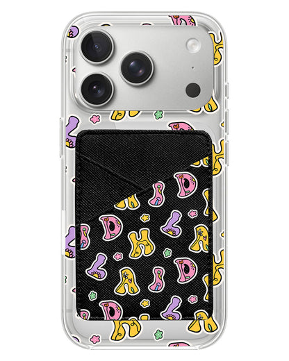 iPhone Phone Wallet Case - Playful Monogram 7.0