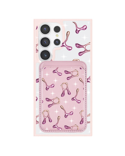 Android Magnetic Wallet Case - Chrome Monogram 3.0