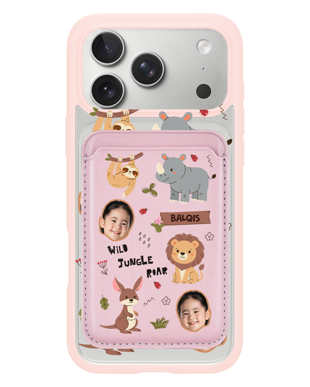 iPhone Magnetic Wallet Case - Face Grid Safari 3.0