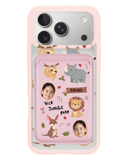 iPhone Magnetic Wallet Case - Face Grid Safari 3.0