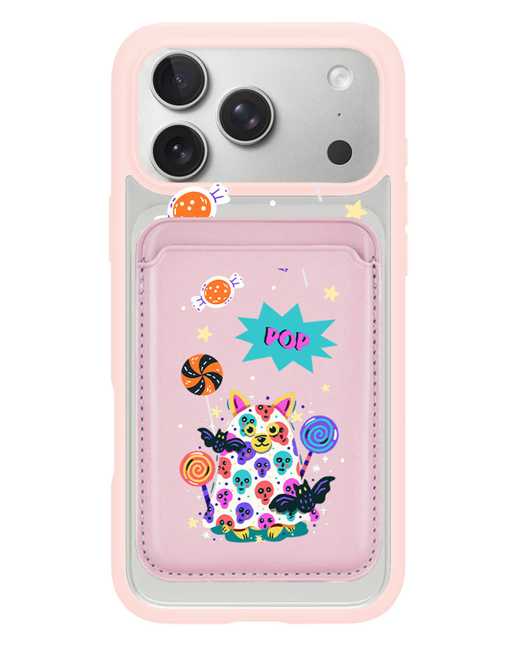 iPhone Magnetic Wallet Case - Puppy Monster