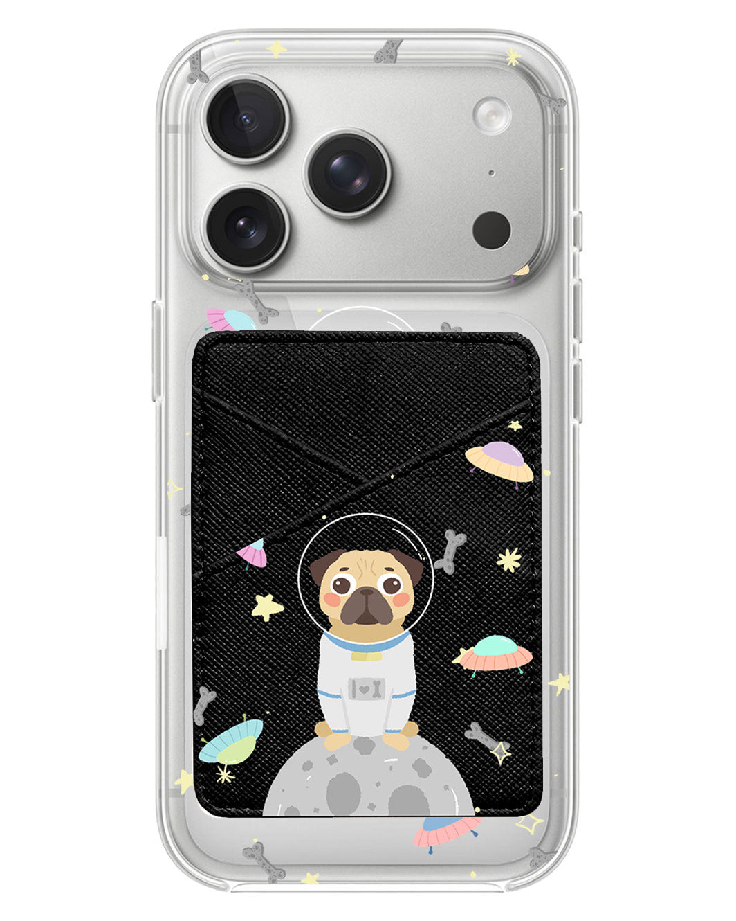 iPhone Phone Wallet Case - Pugstronaut