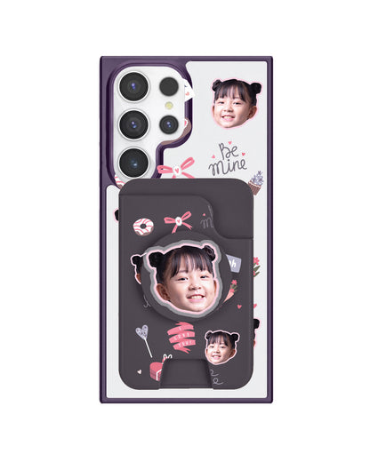 Android Magpop Wallet - Face Grid Lovely