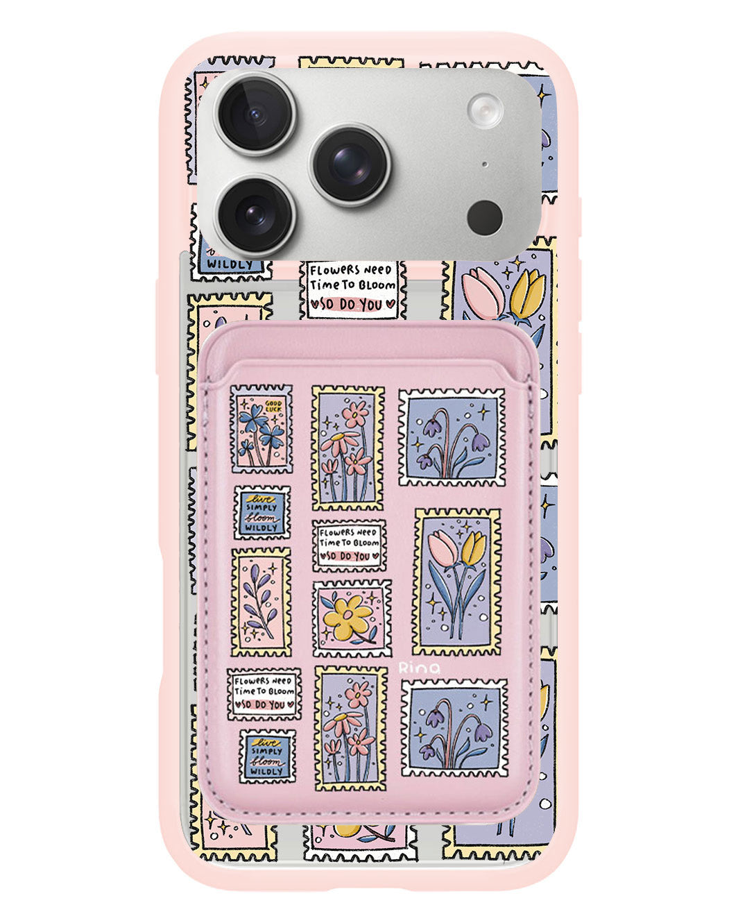 iPhone Magnetic Wallet Case - Time to Bloom