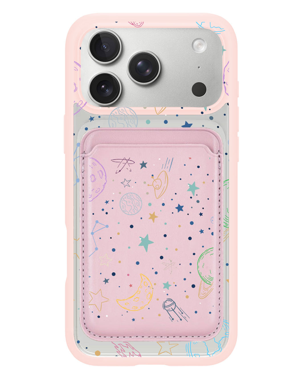 iPhone Magnetic Wallet Case - Galaxy