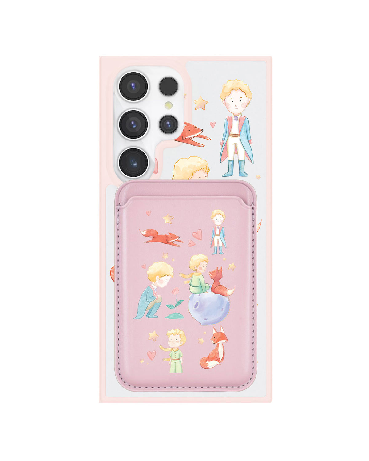 Android Magnetic Wallet Case - Little Prince & Fox