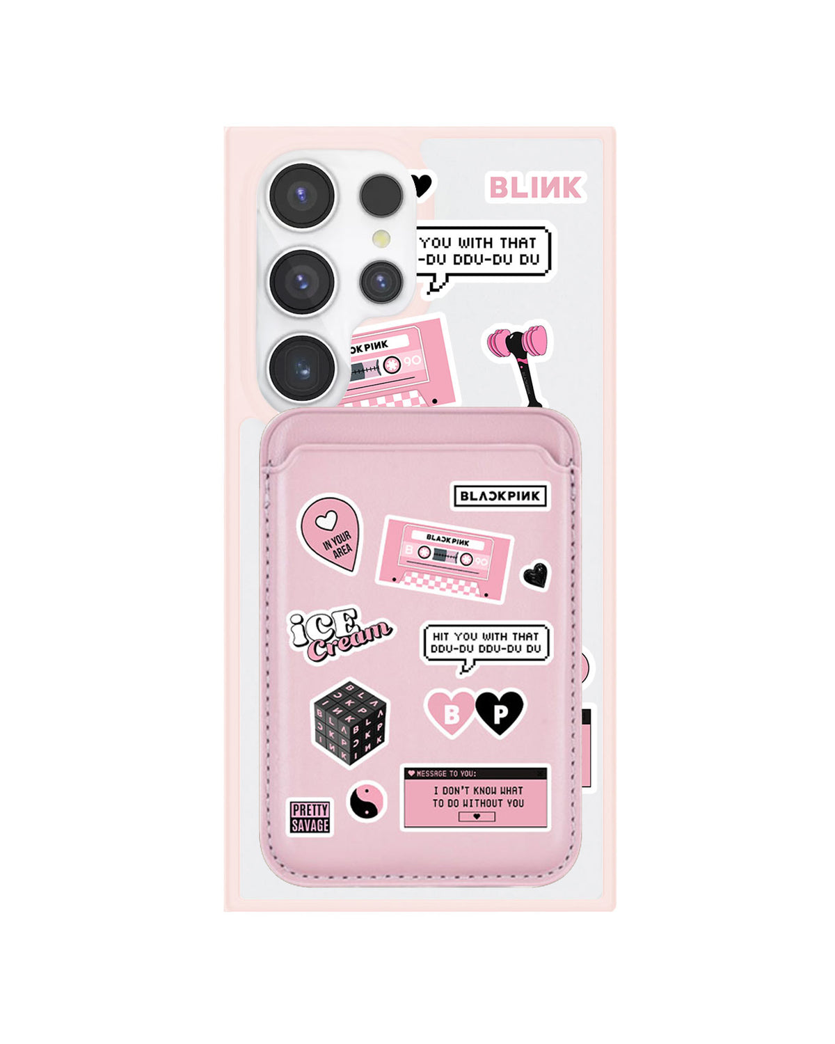 Android Magnetic Wallet Case - Blackpink Sticker Pack