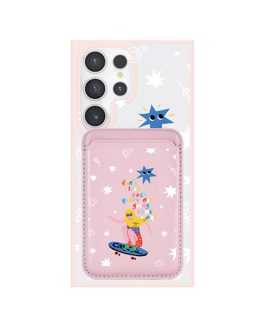 Android Magnetic Wallet Case - Keep Moving