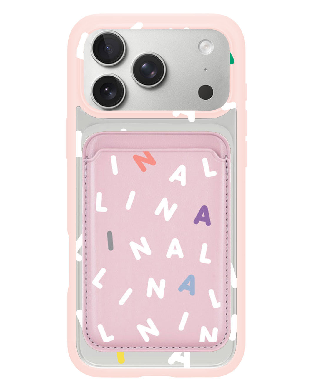 iPhone Magnetic Wallet Case - Monogram 2.0 Putih