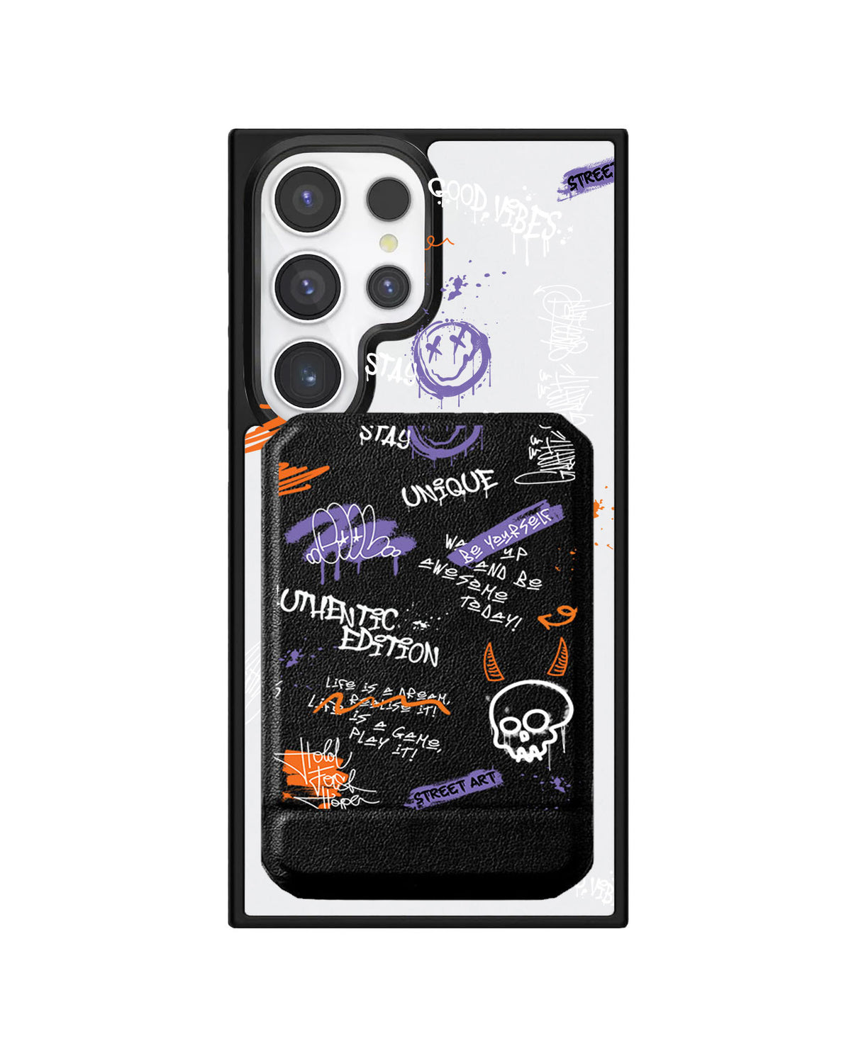Android Magnetic Multifold Wallet - Graffiti