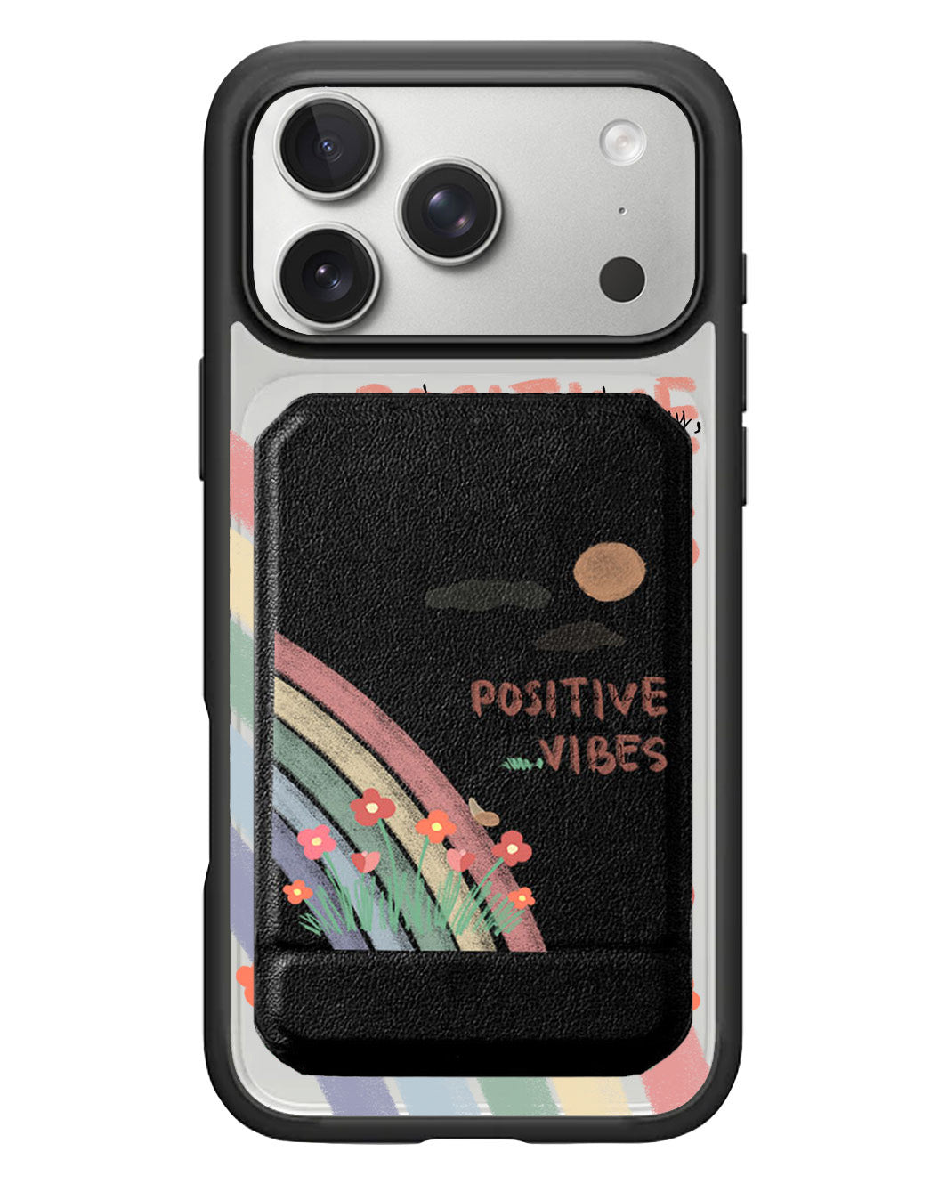 iPhone Magnetic Multifold Wallet - Positive Vibes