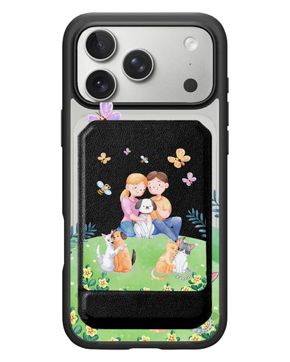 iPhone Magnetic Multifold Wallet - Adorable Animals