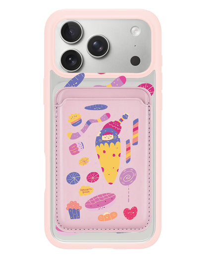 iPhone Magnetic Wallet Case - Dessert Doodle
