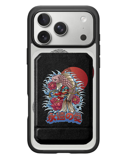 iPhone Magnetic Multifold Wallet - Oni Koi