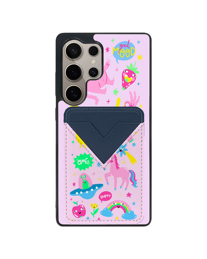 Android Avant Wallet Case - Monster Say Good Mood