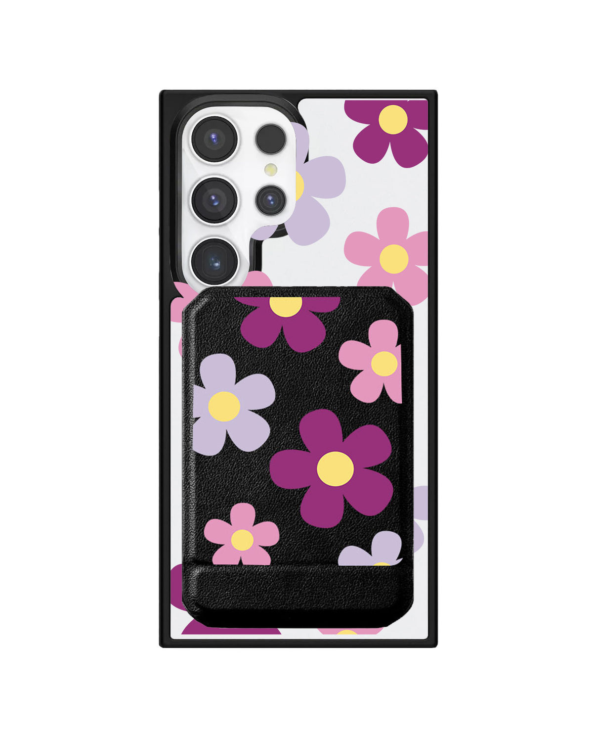 Android Magnetic Multifold Wallet - Daisy Paradise