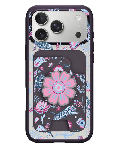 iPhone Magpop Wallet - Tiger & Floral 3.0