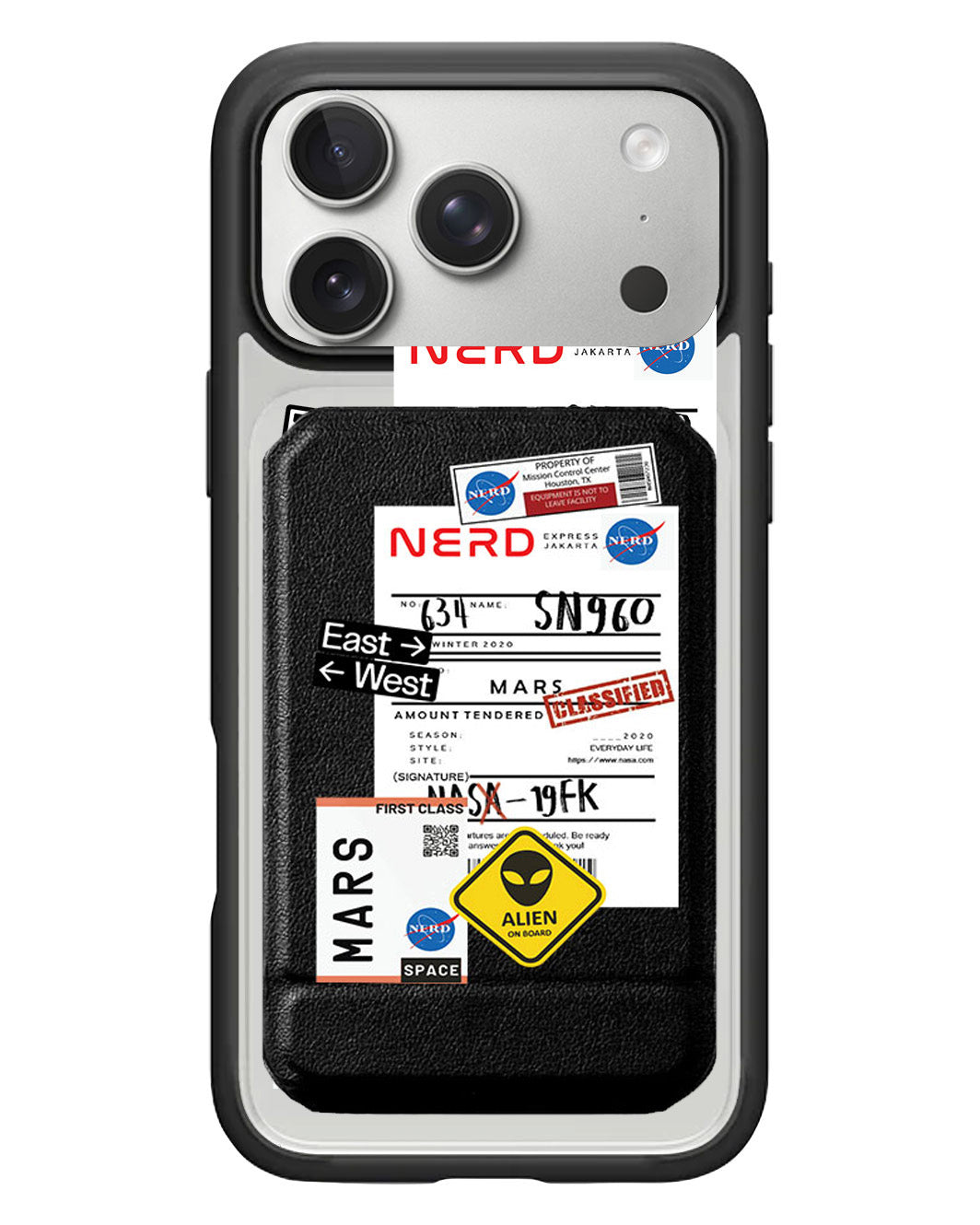 iPhone Magnetic Multifold Wallet - Ticket To Mars