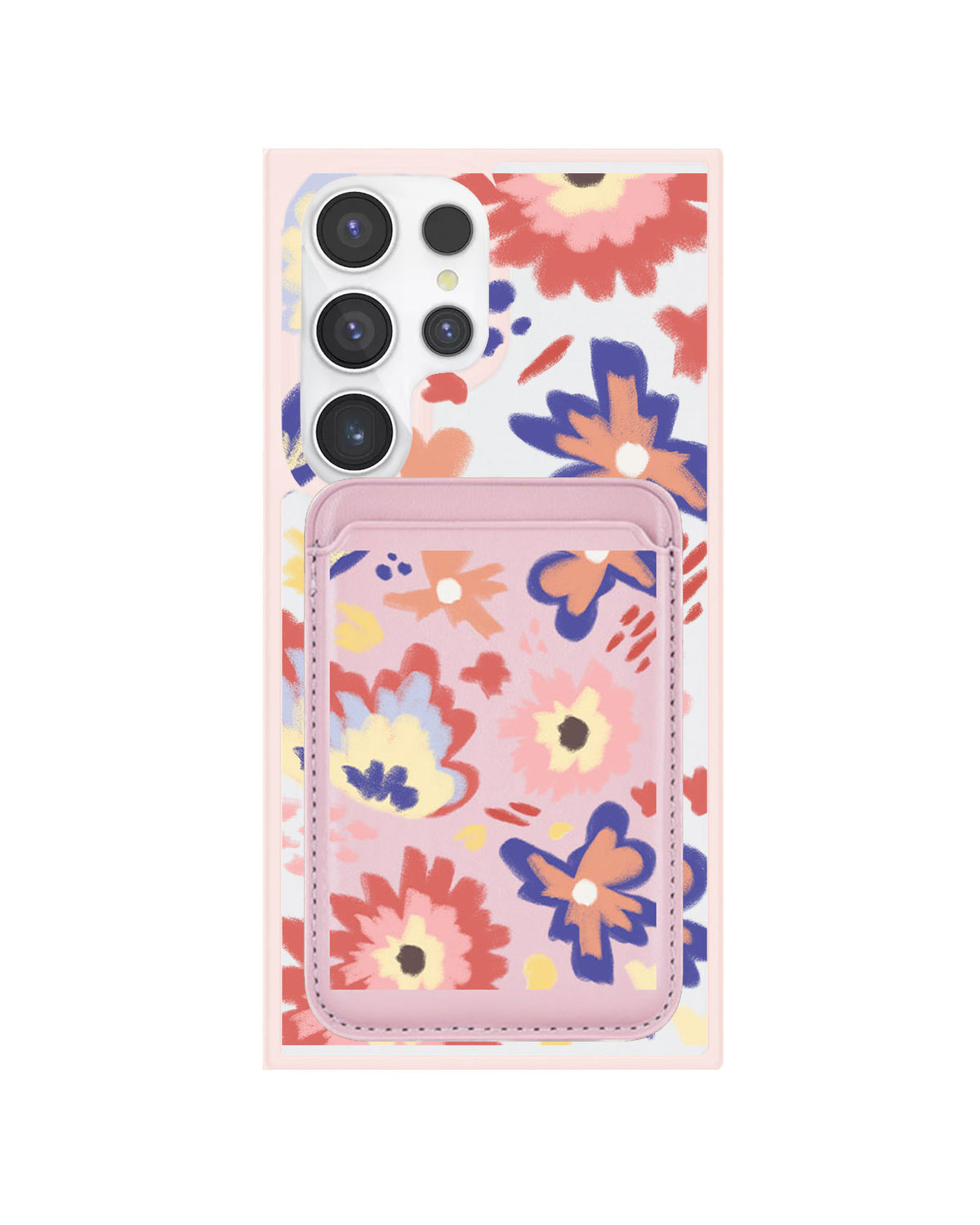 Android Magnetic Wallet Case - Flower Lovers