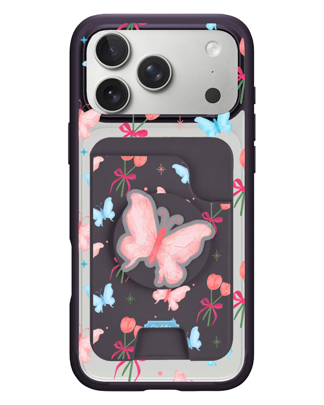 iPhone Magpop Wallet - Coquette Butterfly