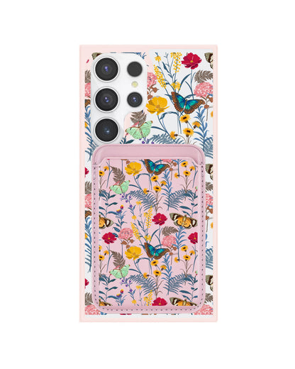 Android Magnetic Wallet Case - Flora Magnolia