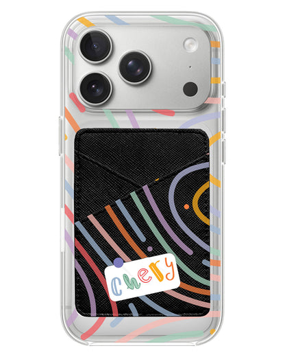 iPhone Phone Wallet Case - Doodle Monogram 2.0