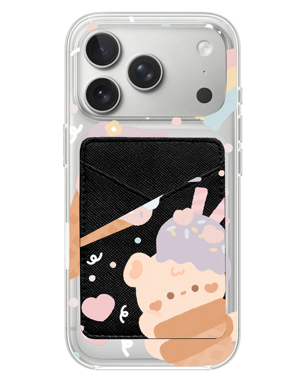 iPhone Phone Wallet Case - Ice Cream For Teddy