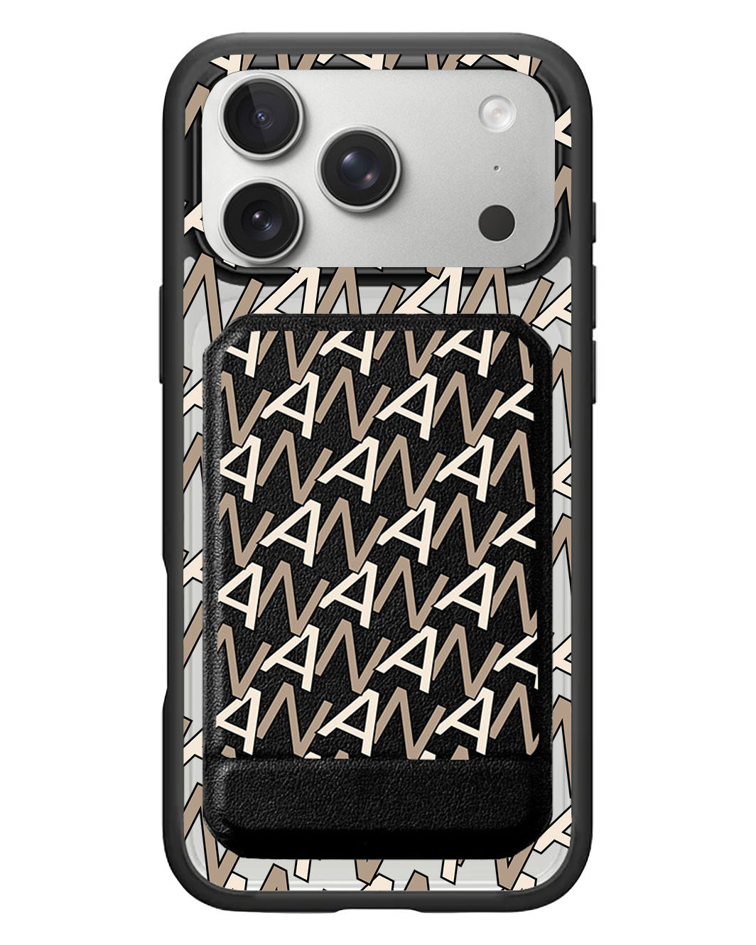 iPhone Magnetic Multifold Wallet - Initial Monogram 4.0