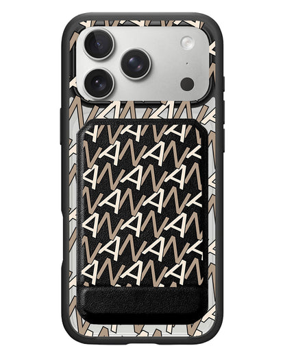 iPhone Magnetic Multifold Wallet - Initial Monogram 4.0