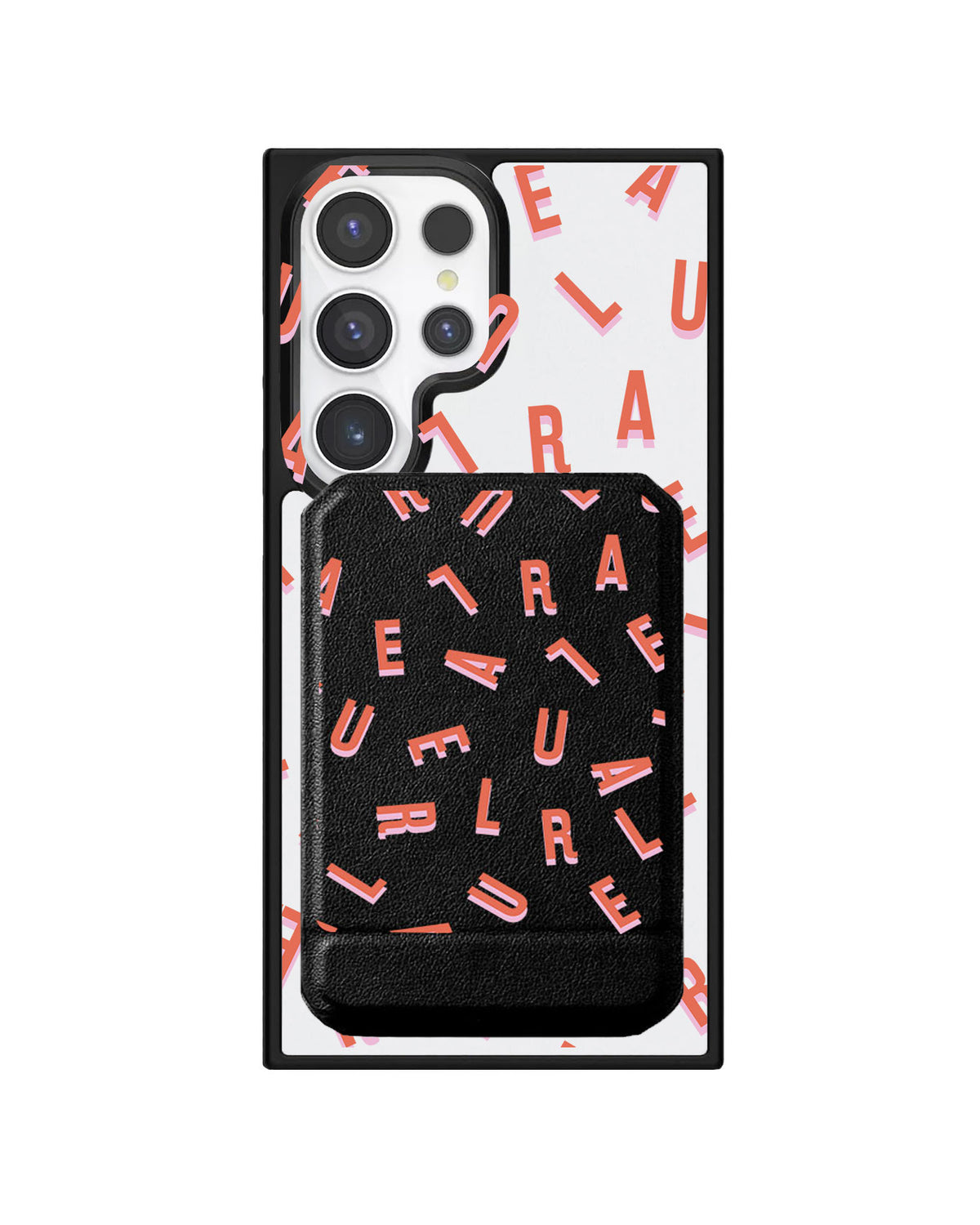 Android Magnetic Multifold Wallet - Monogram 1.0 Coral