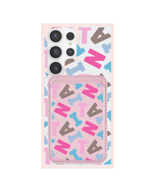 Android Magnetic Wallet Case - Scattered Monogram 2.0