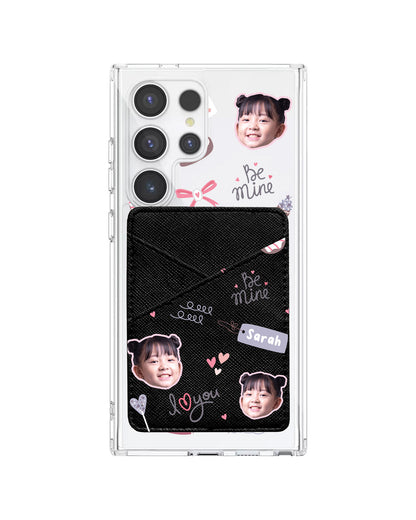 Android Phone Wallet Case - Face Grid Lovely