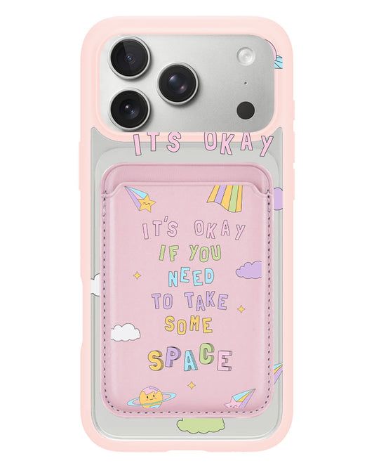 iPhone Magnetic Wallet Case - Space