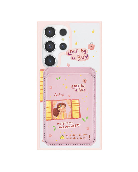 Android Magnetic Wallet Case - Crush Girl