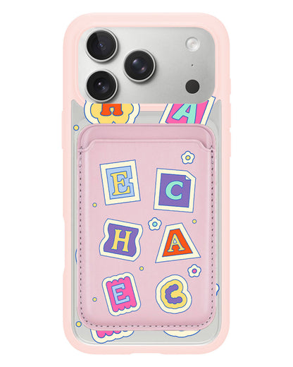 iPhone Magnetic Wallet Case - Adorable Monogram 3.0