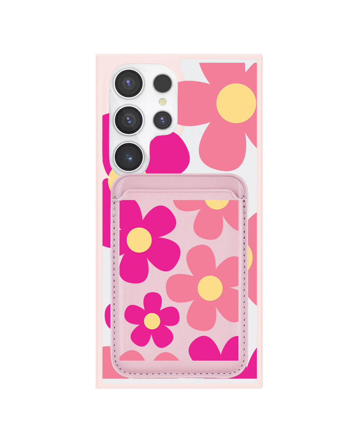 Android Magnetic Wallet Case - Daisy Delight
