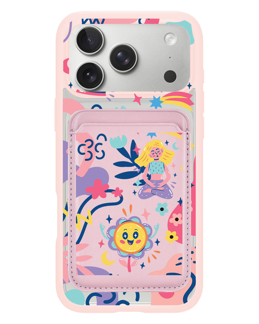 iPhone Magnetic Wallet Case - Heather